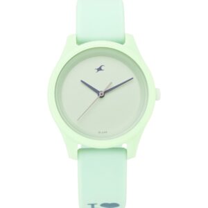 Fastrack Women's Watch Green Dial Green Silicone Strap 68023PP06