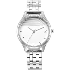 Fastrack Women's Watch Silver Dial Silver Metal Strap 6280SM01