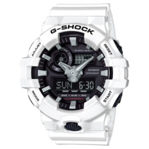 G-Shock Analog & Digital Black Dial White Resin Band Watch for Men GA-700-7ADR