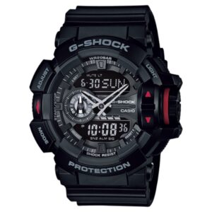 G-Shock Men's Watch Analog-Digital Black Dial Black Resin Band GA-400-1BDR