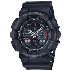 G-Shock Men's Watch Analog-Digital Black Dial With Black Resin Strap GA-140-1A1DR