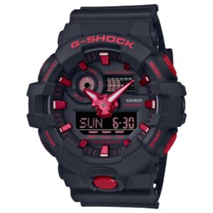 G-Shock Men's Watch Analog-Digital Black Dial With Black Resin Strap GA-700BNR-1ADR