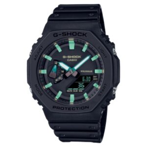 G-Shock Men's Watch Analog-Digital Dial with Black Resin Strap GA-2100RC-1ADR