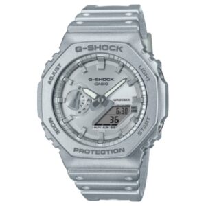 G-Shock Men's Watch Analog-Digital Silver Dial Silver Resin Band GA-2100FF-8ADR