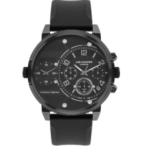 Lee Cooper Men's Watch Black Dial Black Silicone Strap LC07650.651