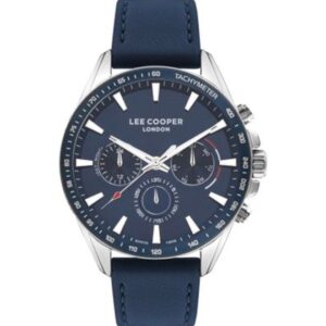 Lee Cooper Men's Watch Blue Dial Blue Leather Strap LC07598.399