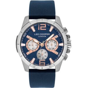 Lee Cooper Men's Watch Blue Dial Blue Leather Strap LC07613.399