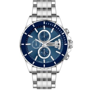 Lee Cooper Multi Function Men's Watch Blue Dial Silver Stainless Steel Strap LC07529.390