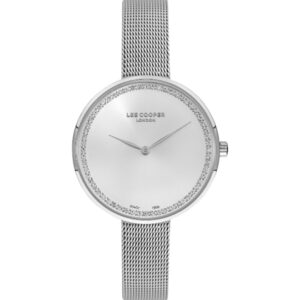 Lee Cooper Women's Analog White Dial Silver Stainless Steel Strap Watch LC07433.330