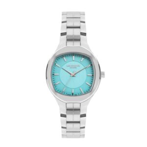 Lee Cooper Women's Watch Analog Blue Dial Silver Metal Band LC07850.380