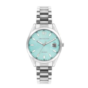 Lee Cooper Women's Watch Analog Blue Dial Stainless Steel Band LC07827.370