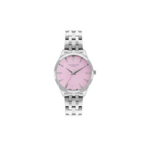 Lee Cooper Women's Watch Analog Pink Dial Silver Metal Band LC07833.380