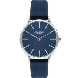 Lee Cooper Women's Watch Blue Dial Blue Leather Strap LC07646.399