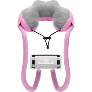 Mobile-Phone-Bracket-with-Pillow-Pink