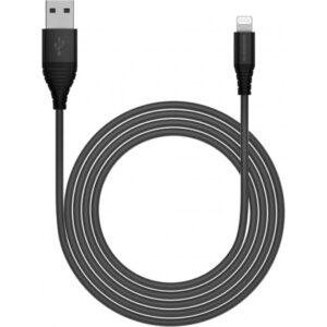 Riversong-Alpha-S-USB-A-To-Lightning-Nylon-1m-Cable-CL32-Black