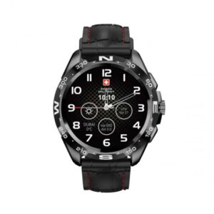 Swiss Military Dom Smart Watch Silicon Strap - Black