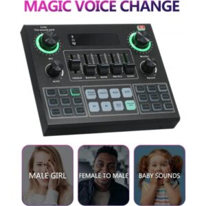 V9 Live Sound Card BT Accompaniment o Mixer with Sound Effects